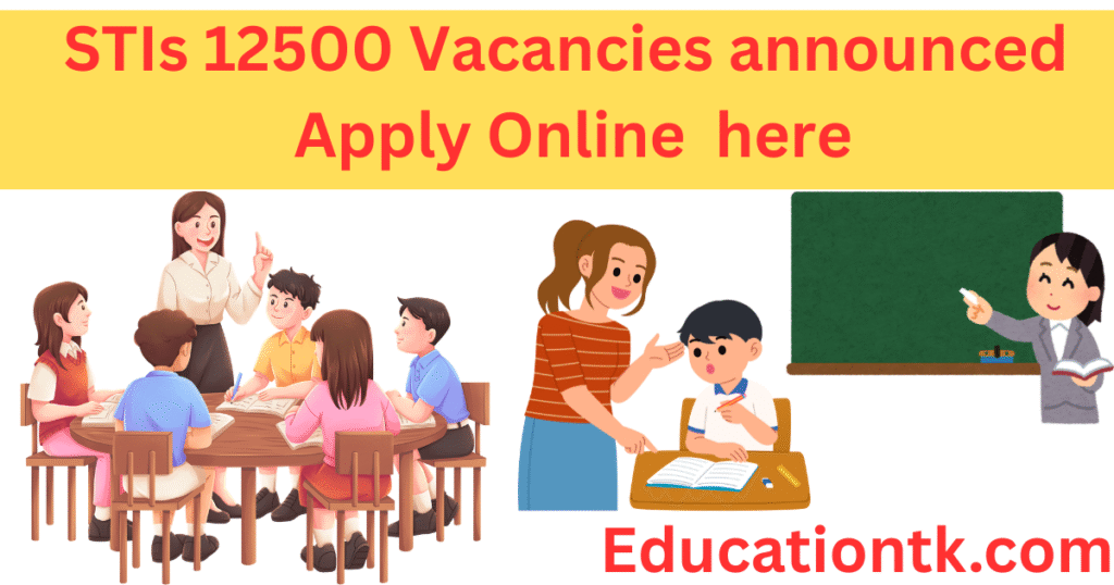 STIs 12500 Vacancies announced 