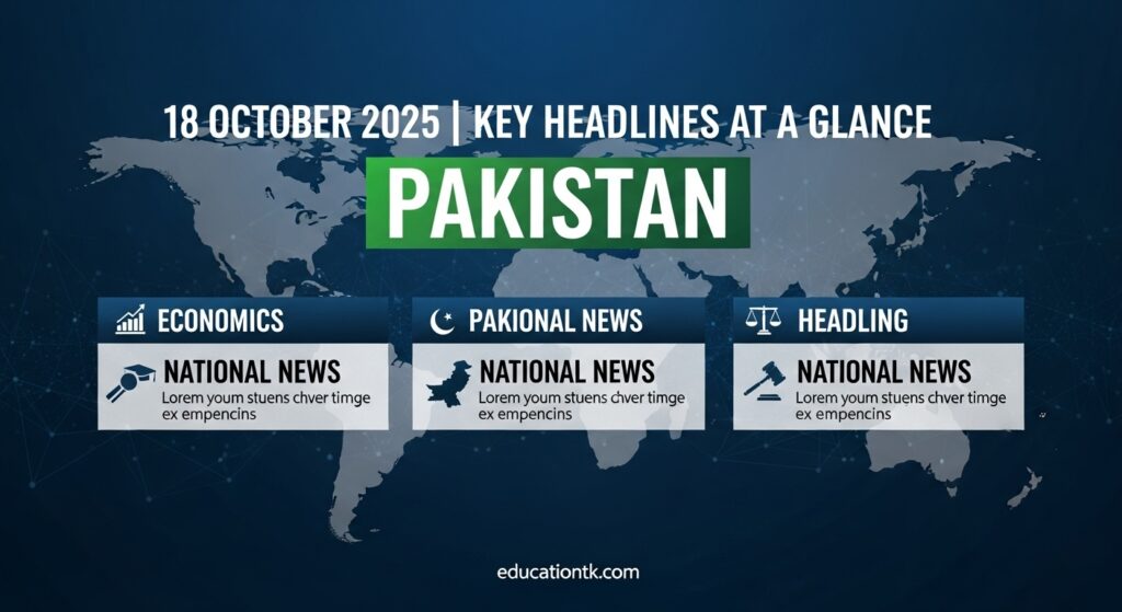 18 October 2025 | Key Headlines at a Glance
